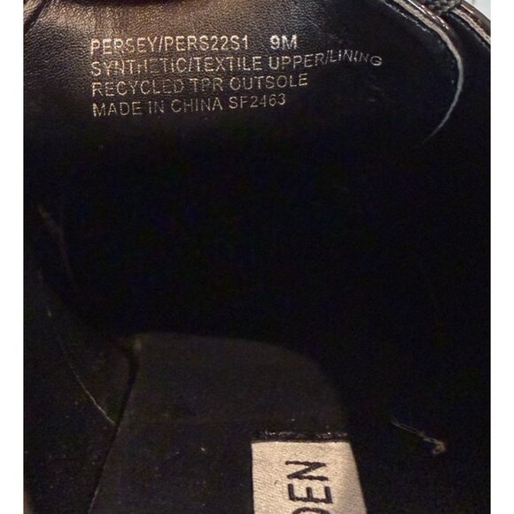 Steve Madden Size 9 Persey Loafer Oxford Shoes Platform Heel Chunky Black - Picture 8 of 13